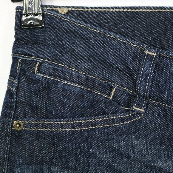 Gap Crop Capris Curvy Flare Jeans Stretch Flap Pockets 6 28 - Picture 10 of 10